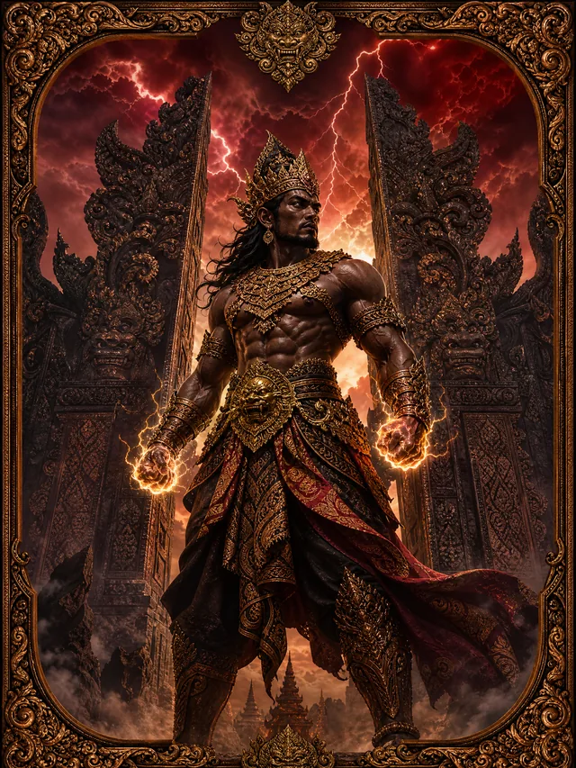 Ilustrasi permainan Gate of Gatot Kaca - Slot