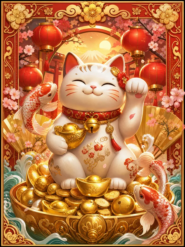 Ilustrasi permainan Lucky Neko - Slot