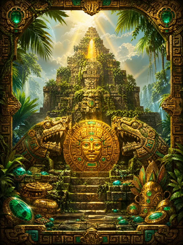 Ilustrasi permainan Treasures of Aztec - Slot